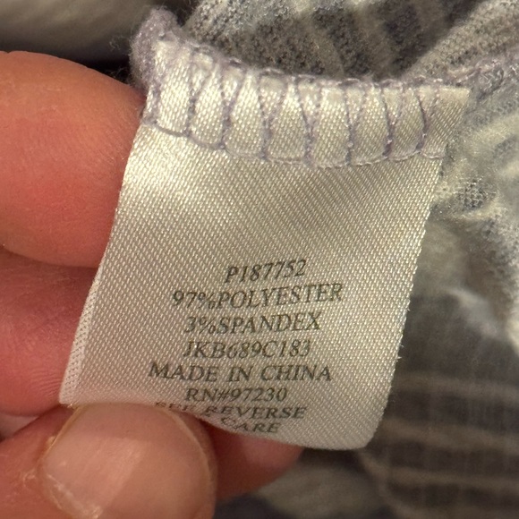 Almost Famous Blue/White Off the Shoulder Crop Top - Picture 5 of 6